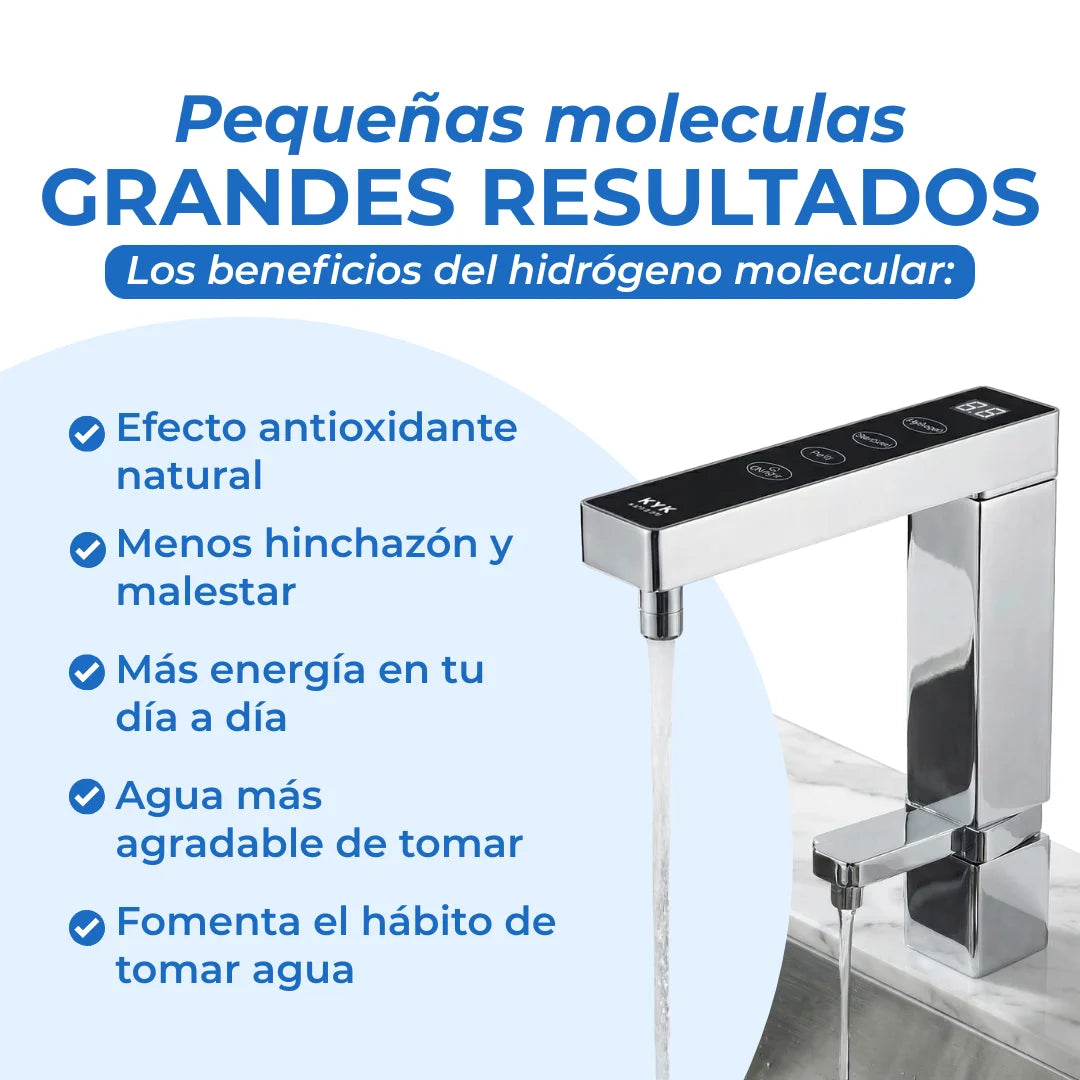 KUF | Generador de Agua Hidrogenada y Purificada con Monomando (PREVENTA)
