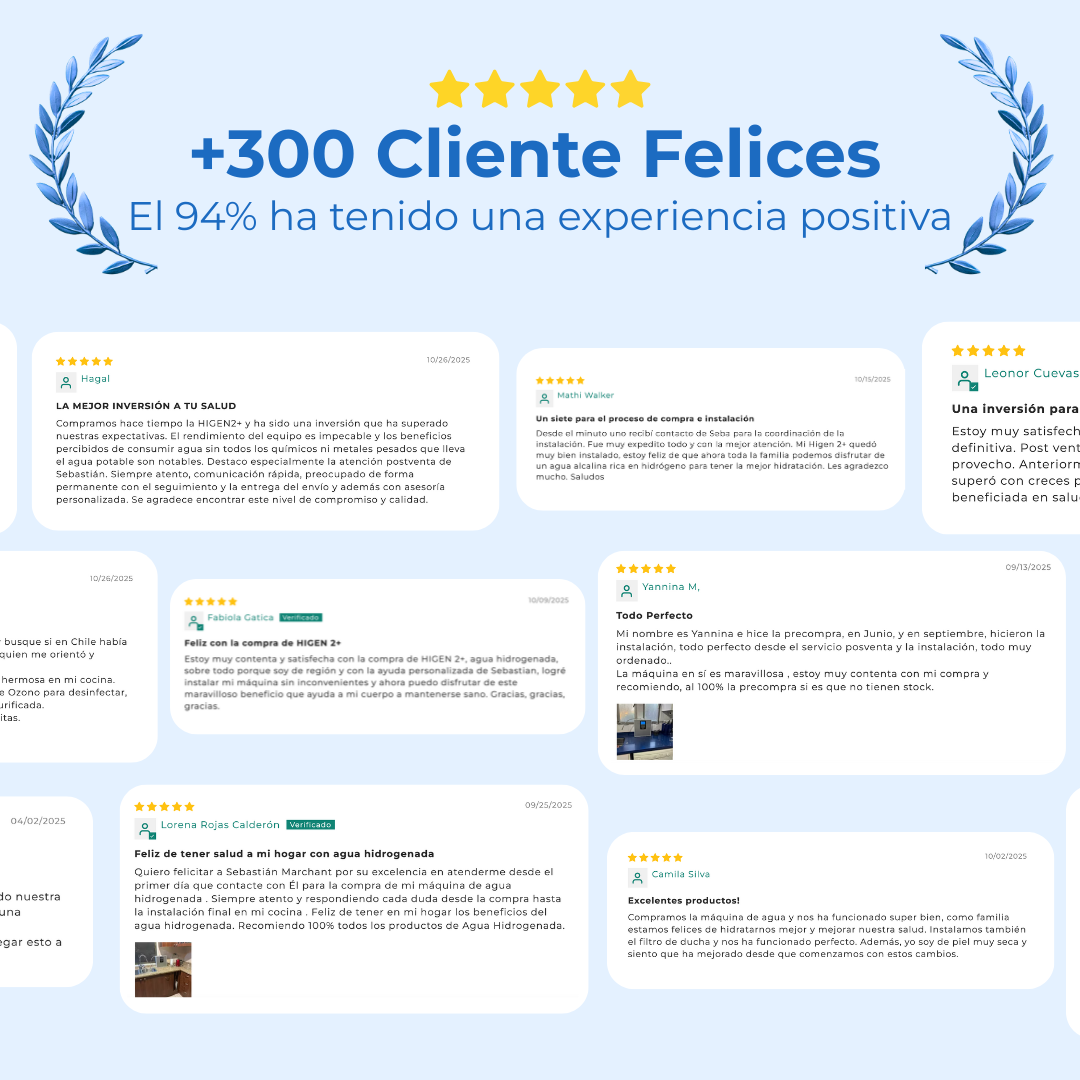 Higen 2+ | Generador de Agua Hidrogenada y Purificada