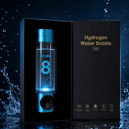 Hydro 8 | Botella de Agua Hidrogenada Hasta 3.000 PPB | Portátil y Recargable