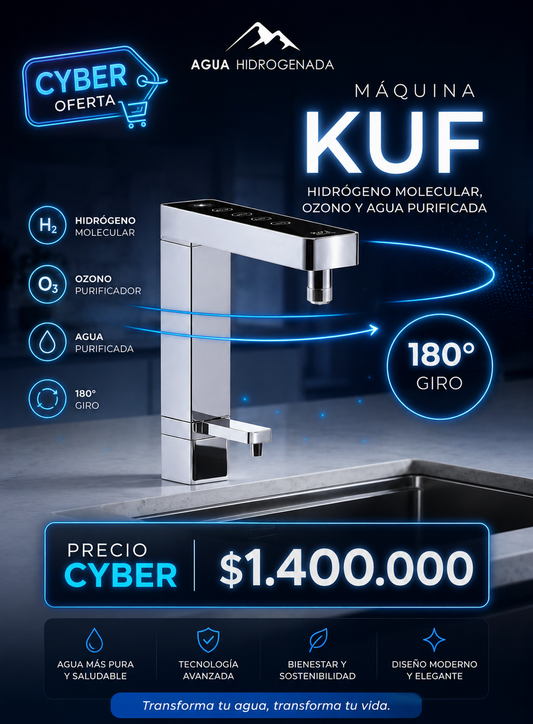 KUF | Generador de Agua Hidrogenada, Ozonizada y Purificada con Monomando